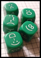 Dice : Dice - 6D - Emotidice Green - Ebay Mar 2010